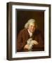 Portrait of Dr Erasmus Darwin (1731-1802) Scientist, Inventor, Poet, Grandfather of Charles Darwin-Joseph Wright of Derby-Framed Giclee Print