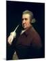 Portrait of Dr Erasmus Darwin Scientist, Inventor and Poet, Grandfather of Charles Darwin, 1792-93-Joseph Wright of Derby-Mounted Giclee Print