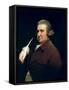 Portrait of Dr Erasmus Darwin Scientist, Inventor and Poet, Grandfather of Charles Darwin, 1792-93-Joseph Wright of Derby-Framed Stretched Canvas