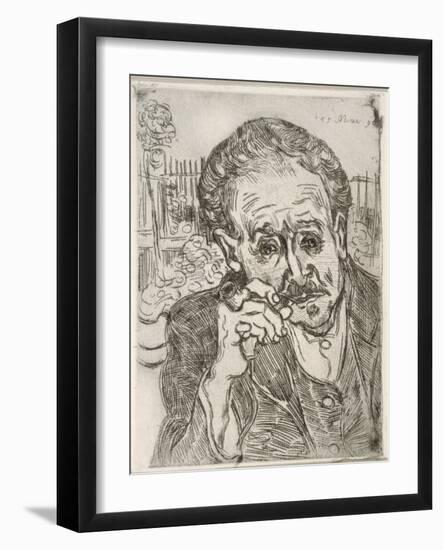 Portrait of Dr. Gachet (Auvers-Sur-Oise), May 15, 1890-Vincent van Gogh-Framed Giclee Print