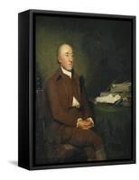 Portrait of Dr James Hutton, a Pile of Geological Specimens on the Table Beside Him-Sir Henry Raeburn-Framed Stretched Canvas
