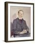 Portrait of Dr Max Linde-Max Liebermann-Framed Giclee Print