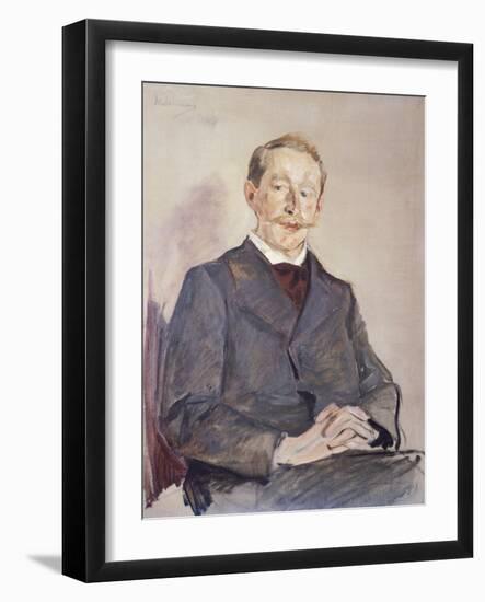 Portrait of Dr Max Linde-Max Liebermann-Framed Giclee Print