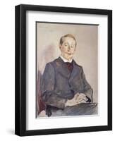 Portrait of Dr Max Linde-Max Liebermann-Framed Giclee Print