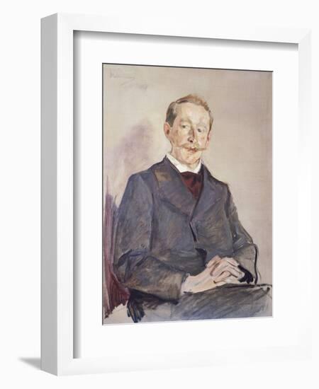 Portrait of Dr Max Linde-Max Liebermann-Framed Giclee Print