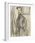 Portrait of Dr Paul Alexandre (1881-1968) Par Modigliani, Amedeo (1884-1920), 1909. Pencil on Paper-Amedeo Modigliani-Framed Giclee Print