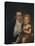 Portrait of Dr. Samuel Simes and His Daughter, Mary Jane-Thomas Birch-Stretched Canvas