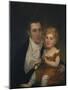 Portrait of Dr. Samuel Simes and His Daughter, Mary Jane-Thomas Birch-Mounted Giclee Print