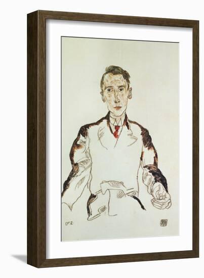 Portrait of Dr-Egon Schiele-Framed Giclee Print