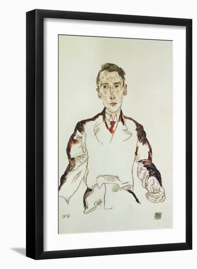 Portrait of Dr-Egon Schiele-Framed Giclee Print