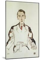 Portrait of Dr-Egon Schiele-Mounted Giclee Print