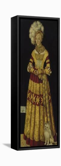 Portrait of Duchess Katharina Von Mecklenburg, 1514-Lucas Cranach the Elder-Framed Stretched Canvas