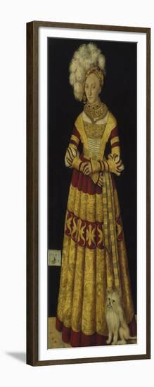 Portrait of Duchess Katharina Von Mecklenburg, 1514-Lucas Cranach the Elder-Framed Giclee Print