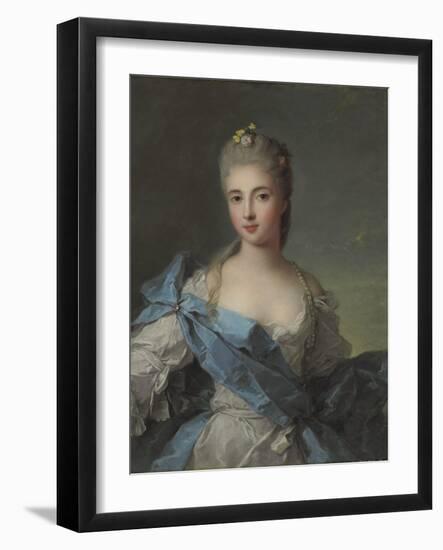 Portrait of Duchesse De La Rochefoucauld-Jean-Marc Nattier-Framed Giclee Print