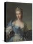 Portrait of Duchesse De La Rochefoucauld-Jean-Marc Nattier-Stretched Canvas