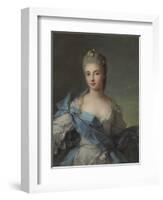 Portrait of Duchesse De La Rochefoucauld-Jean-Marc Nattier-Framed Giclee Print