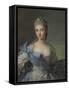 Portrait of Duchesse De La Rochefoucauld-Jean-Marc Nattier-Framed Stretched Canvas