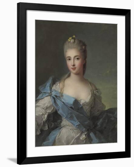 Portrait of Duchesse De La Rochefoucauld-Jean-Marc Nattier-Framed Giclee Print