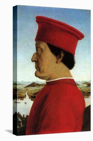 Portrait of Duke, 1465-Piero della Francesca-Stretched Canvas