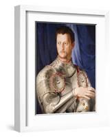 Portrait of Duke Cosimo I de Medici Florence (1503-1572)-Agnolo Bronzino-Framed Giclee Print