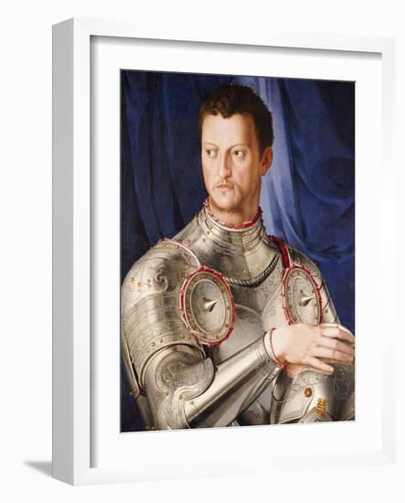 Portrait of Duke Cosimo I de Medici Florence (1503-1572)-Agnolo Bronzino-Framed Giclee Print