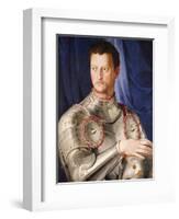 Portrait of Duke Cosimo I de Medici Florence (1503-1572)-Agnolo Bronzino-Framed Giclee Print