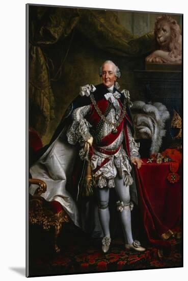 Portrait of Duke Ferdinand of Brunswick Attired as Knight of the Garter, after 1763-Johann Georg Ziesenis-Mounted Giclee Print