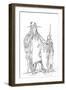 Portrait of 'Eagle Ribs, Native American Man, 1841-Myers and Co-Framed Giclee Print