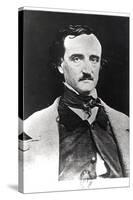 Portrait of Edgar Allan Poe-Sarah Ellen Whitman-Stretched Canvas