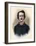 Portrait of Edgar Allan Poe-Stefano Bianchetti-Framed Giclee Print