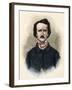 Portrait of Edgar Allan Poe-Stefano Bianchetti-Framed Giclee Print