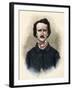 Portrait of Edgar Allan Poe-Stefano Bianchetti-Framed Giclee Print