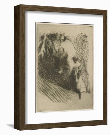 Portrait of Edgar Degas, 1875-Giuseppe Or Joseph De Nittis-Framed Giclee Print