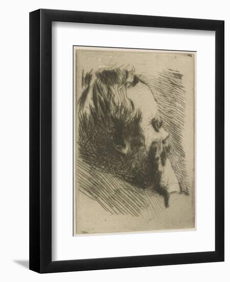 Portrait of Edgar Degas, 1875-Giuseppe Or Joseph De Nittis-Framed Giclee Print