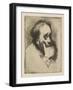 Portrait of Edgar Degas, 1875-Marcellin Gilbert Desboutin-Framed Giclee Print