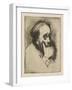 Portrait of Edgar Degas, 1875-Marcellin Gilbert Desboutin-Framed Giclee Print