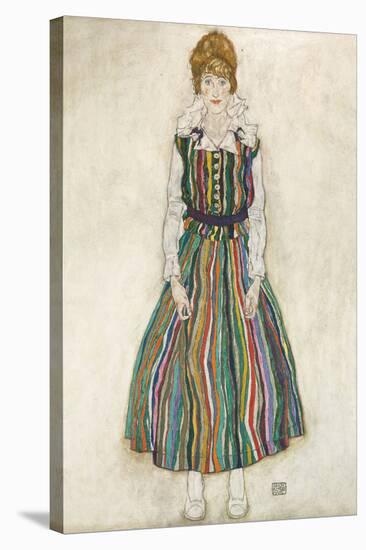 Portrait of Edith, 1915-Egon Schiele-Stretched Canvas