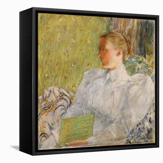 Portrait of Edith Blaney (Mrs. Dwight Blaney), 1894-Childe Hassam-Framed Stretched Canvas