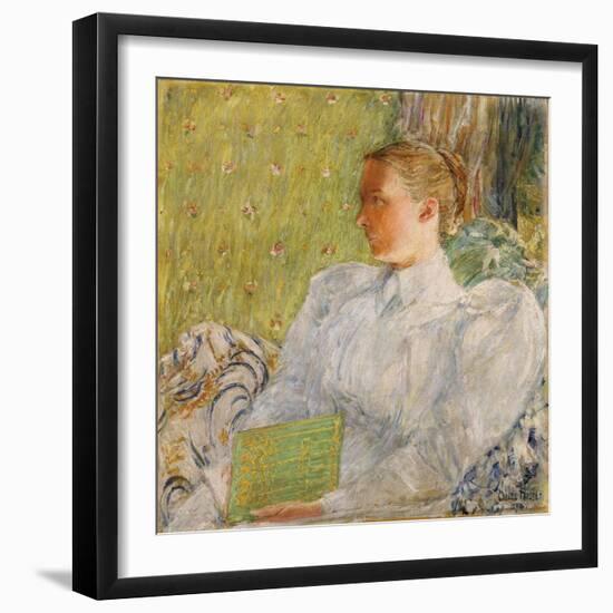 Portrait of Edith Blaney (Mrs. Dwight Blaney), 1894-Childe Hassam-Framed Giclee Print