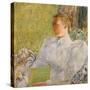 Portrait of Edith Blaney (Mrs. Dwight Blaney) 1894-Childe Hassam-Stretched Canvas