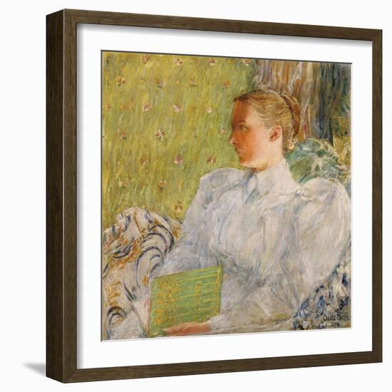 Portrait of Edith Blaney (Mrs. Dwight Blaney) 1894-Childe Hassam-Framed Giclee Print