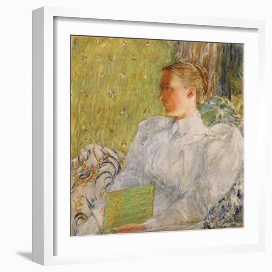 Portrait of Edith Blaney (Mrs. Dwight Blaney) 1894-Childe Hassam-Framed Giclee Print