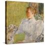 Portrait of Edith Blaney (Mrs. Dwight Blaney) 1894-Childe Hassam-Stretched Canvas