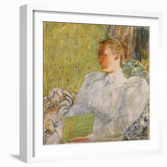 Portrait of Edith Blaney (Mrs. Dwight Blaney), 1894-Childe Hassam-Framed Giclee Print