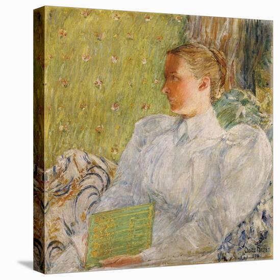 Portrait of Edith Blaney (Mrs. Dwight Blaney), 1894-Childe Hassam-Stretched Canvas