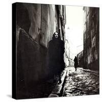 Portrait of Edith Piaf-null-Stretched Canvas