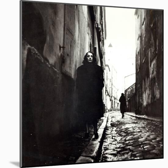 Portrait of Edith Piaf-null-Mounted Photographic Print