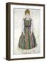 Portrait of Edith Schiele, the Artist's Wife, 1915-Egon Schiele-Framed Giclee Print