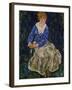 Portrait of Edith Schiele, the Artist's Wife, Seated, 139-Egon Schiele-Framed Giclee Print