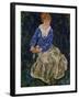 Portrait of Edith Schiele, the Artist's Wife, Seated, 139-Egon Schiele-Framed Giclee Print